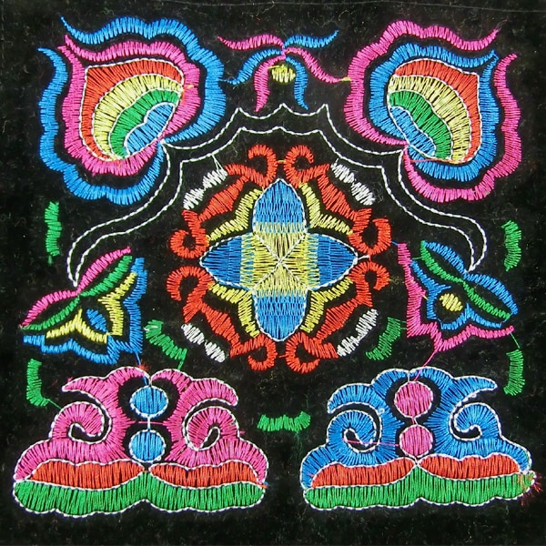 Vintage Hmong Tribal Etnische Thai Indian Boho Schoudertas Bericht Tas Linnen Handgemaakte Borduren Wandtapijt SYS-083F