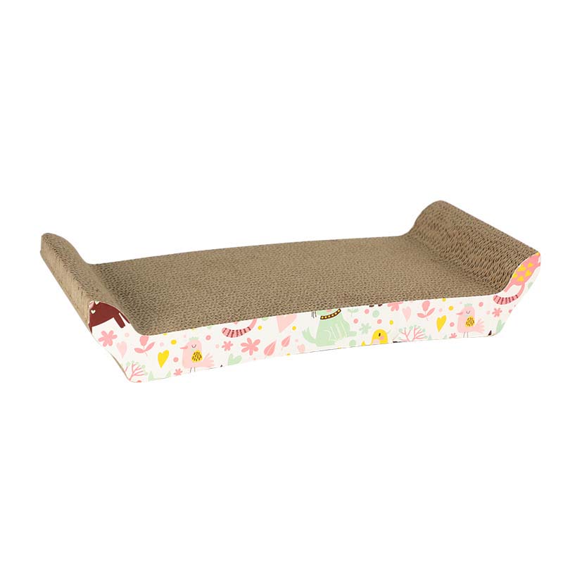 Scratcher Lounge Handgemaakte Katten Kitten Scratcher Krabpaal Interactieve Gegolfd Papier Speelgoed Voor Pet Cat Training: arch shape