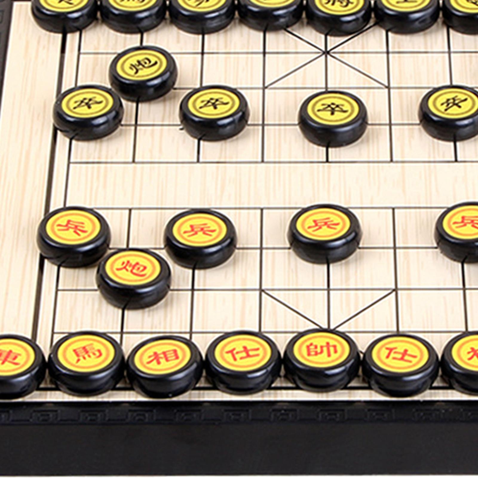 Chinese Chess Competition Games Folding Magnetic Chinese Xiangqi Chess Board Travel Games Board Game For Two Players