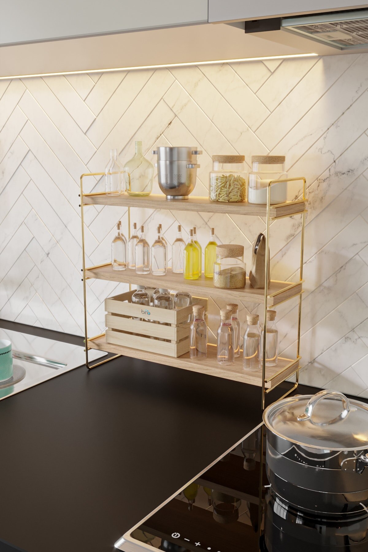 Desk Top Organizer Organizer Kitchen Bathroom Rack Bookshelf