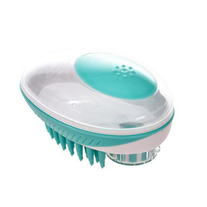 Hond Borstel Kat Grooming Kam Cleaning Tool Haar Remover Borstel Huisdieren Benodigdheden voor Katten Borstel Douche Ontharing Kam voor Honden: green