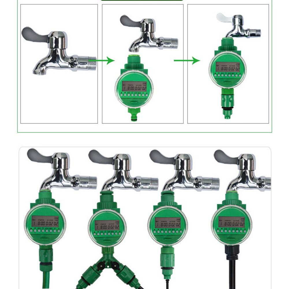 Automatic Irrigation Controller Intelligence Valve Watering Control Device Electronic Garden Watering Timer Lcd Display Device