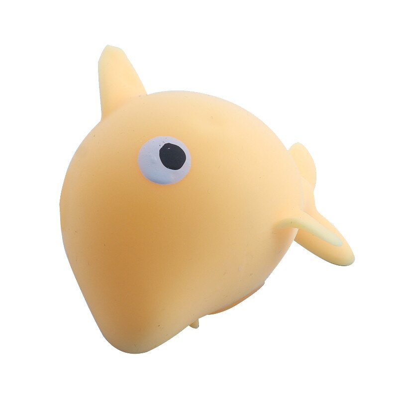 1pc Squeeze Toys 25ml Squishyies Soft Squeeze Toys Press Dolphin ansia giocattoli in rilievo pizzicando per rilasciare lo Stress bambini adulti: D