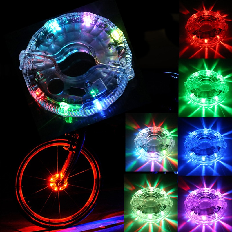 6 farben Fahrrad Reifen Lichter USB Lade Zyklus Re... – Vicedeal