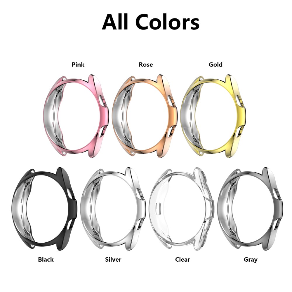 Protective Case For Samsung Galaxy Watch 3 41mm 45mm Smart Watches Plating TPU Frame Shell Protector Smart Accessories Cover