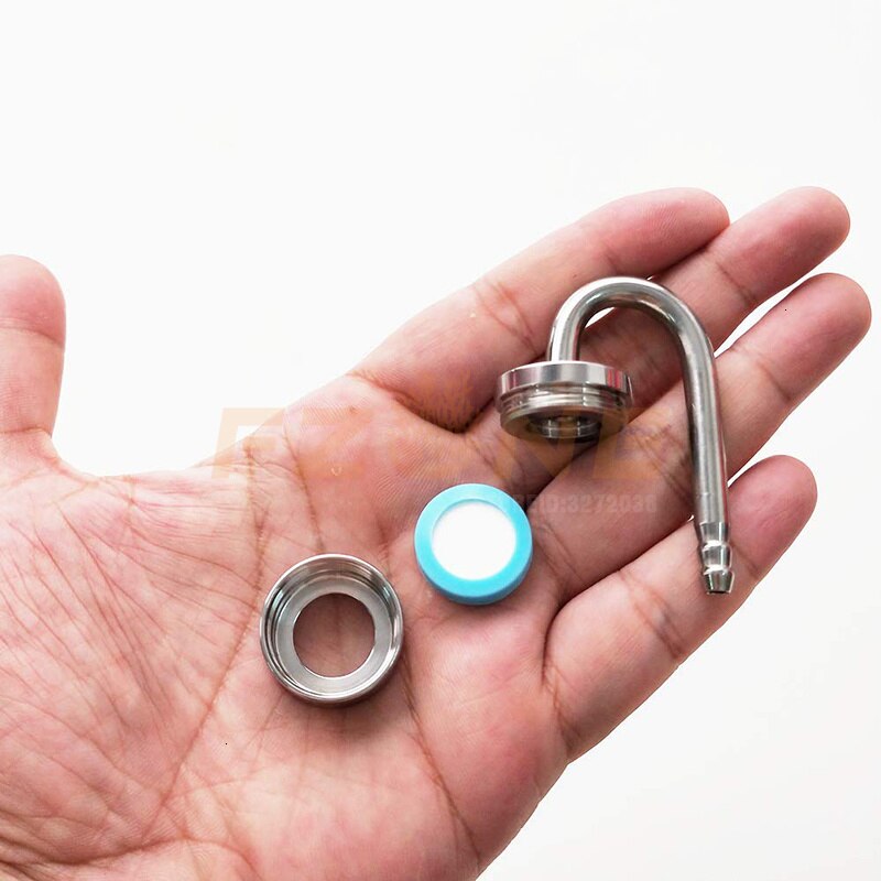 Aquarium CO2 Diffuser Stainless Steel U-Shape Connector Diffuser DIY Water Plants Tanks CO2 Equipments