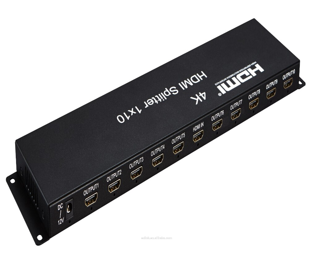 4K 3D HDMI Splitter 1x10 1 In 10 Out HDMI Splitter