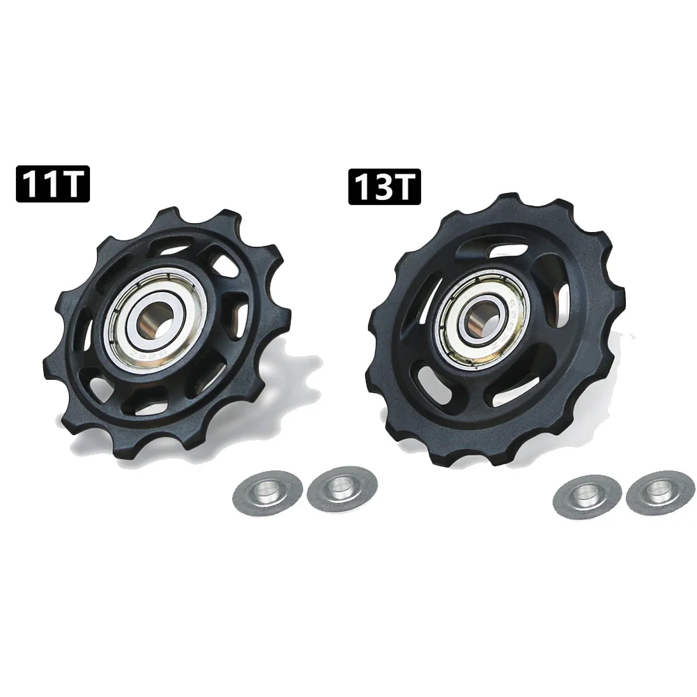 11T 12T 13T 14T Bearing MTB Bicycle Rear Guide Wheel Road Bike Jockey Rear Derailleur Pulley Roller for Shimano Sram Repair Kit: Light Grey