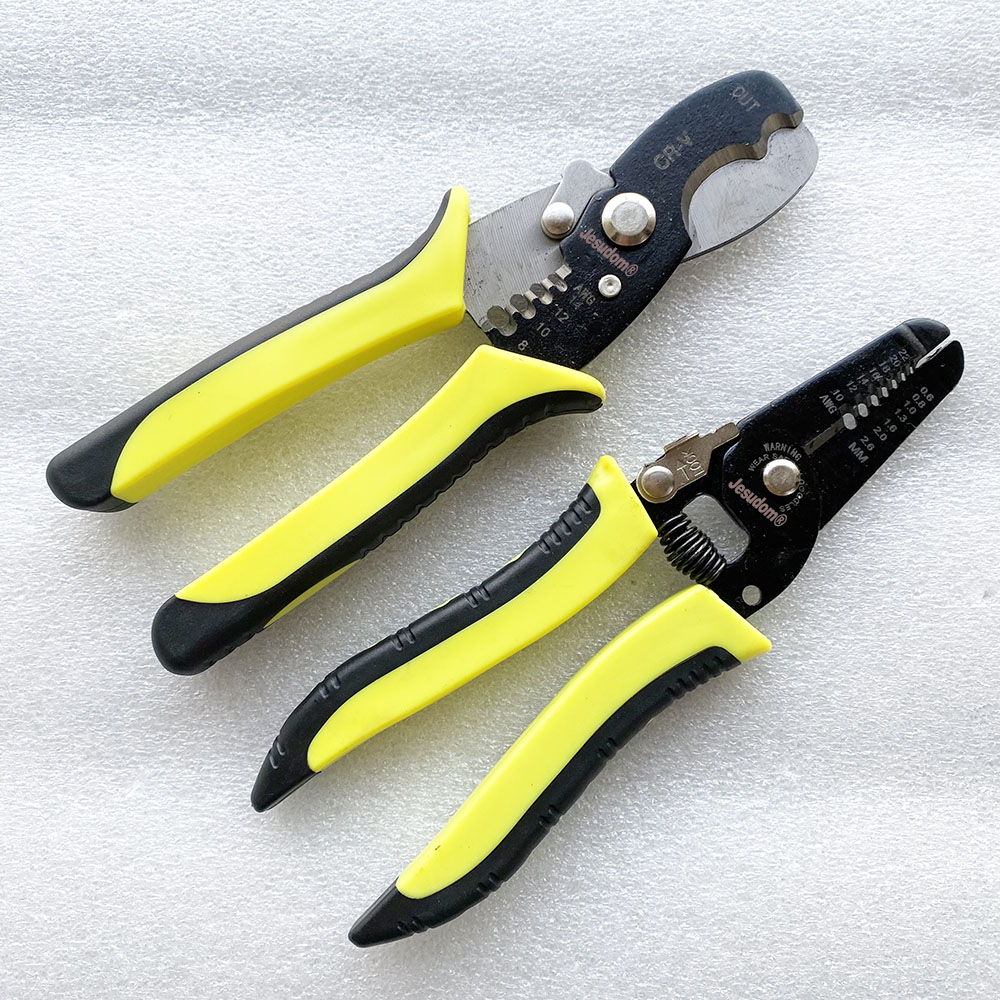 Kabel Strippen En Wire Cutter Tang Gebruikt Voor Kabel Installatie En Distributie In De Zonne-energie Systeem: Cutter and Stripping