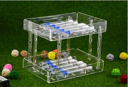 Acrylic ant farm test tube collecting racks for ant nest tube (test tube not inlude): double layer