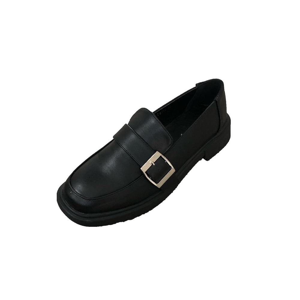 Zapatos planos de estilo británico para mujer, calzado informal con tacones Oxford, para Otoño y otoño