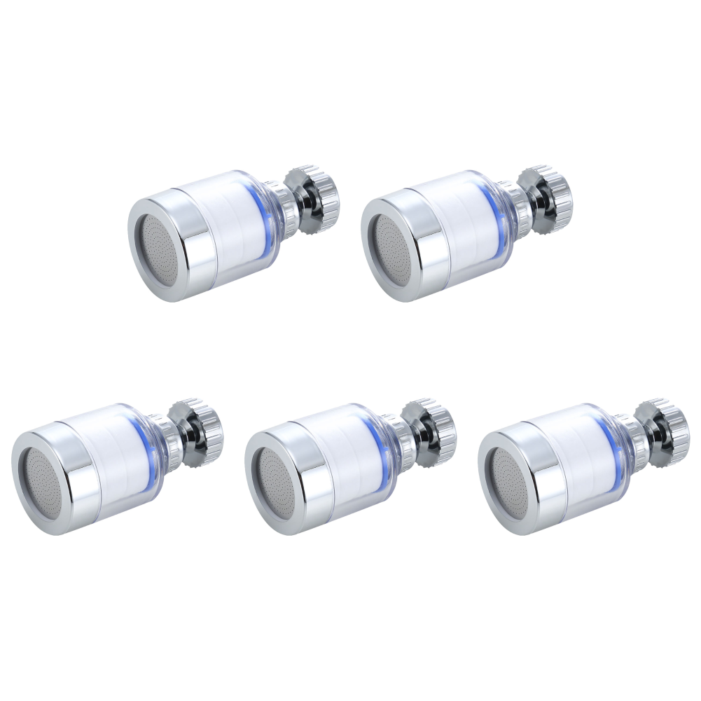 Filtro de agua para grifo, filtros de salpicaduras giratorios de 360 grados, elimina el cloro, metales pesados, cabezal de ducha filtrado, purificador de baño, 2-40 Uds.