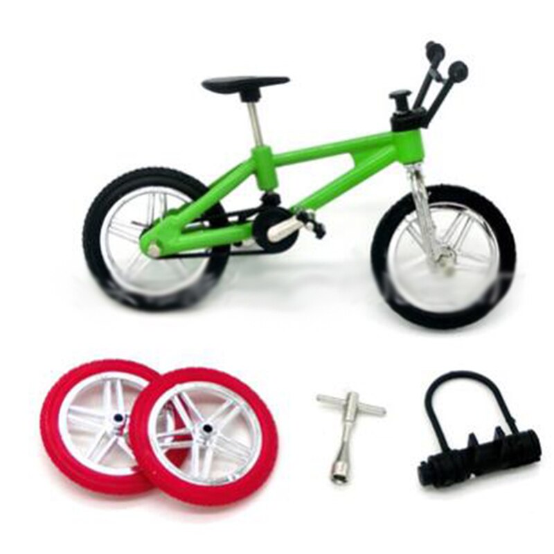 Mini Size Fingerboard Bicycle Toys With Brake Rope Blue Simulation Alloy Finger BMX Bike Best Christmas