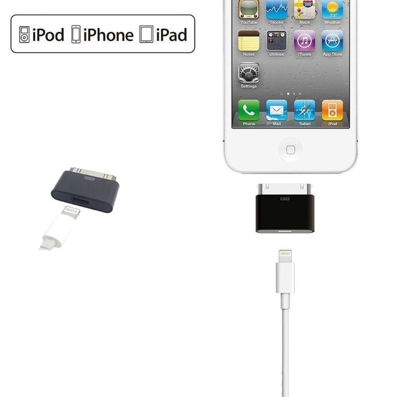 Convertisseur adaptateur mâle 8 broches femelle à 30 broches pour iPhone 4 4S iPad 2 3 iPod Touch 4