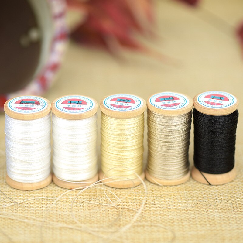 High strength 3 Strands Thread Tassel Line Roll Of 0.3mm Hand-woven Chinese Knot Tassels Line Nylon Braided Wire About 50M