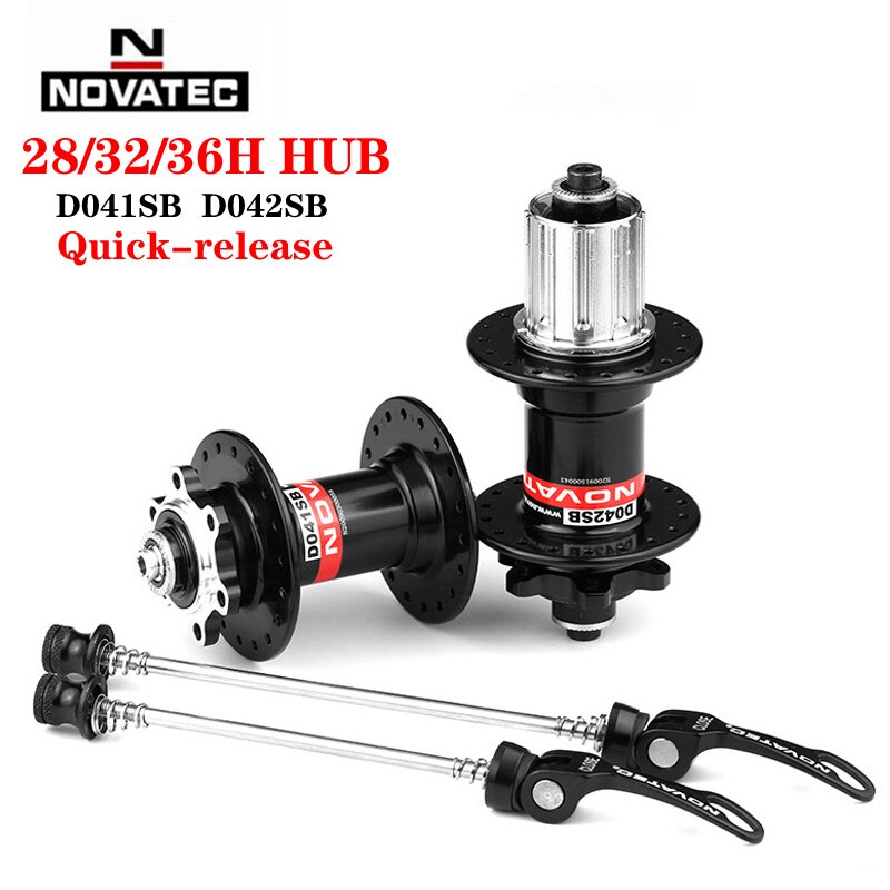 Novatec Mountainbike Hub D041SB D042SB Disc Kaart Brake 28/32/36 Gaten Mtb Road Fiets Hubs Lager Qr 32H 8/9/10/11/12 Speed