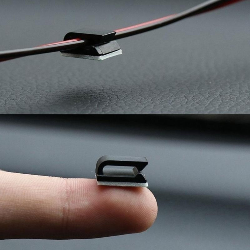 10Pcs/Set Car Wire Management Harness - Self-Adhesive Clamp