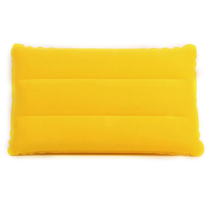 Bequem Ultraleicht Aufblasbare PVC Nylon Luft Kissen Schlaf Kissen Reise Schlafzimmer Wandern Strand Auto Flugzeug Kopf Rest Unterstützung