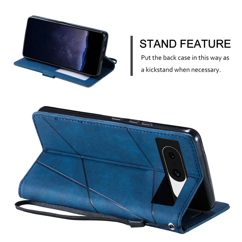 Wallet Flip Case For Google Pixel 8A 7A Cover Couqe For Google Pixel 8 7 6 Pro 6A Pixel8A Pixel7A Leather Magnetic Phone Bags