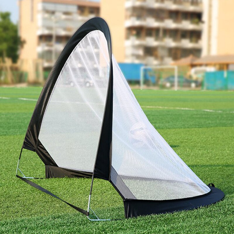 1 piece football football goal net folding training goal net tent children's indoor outdoor play toy, green