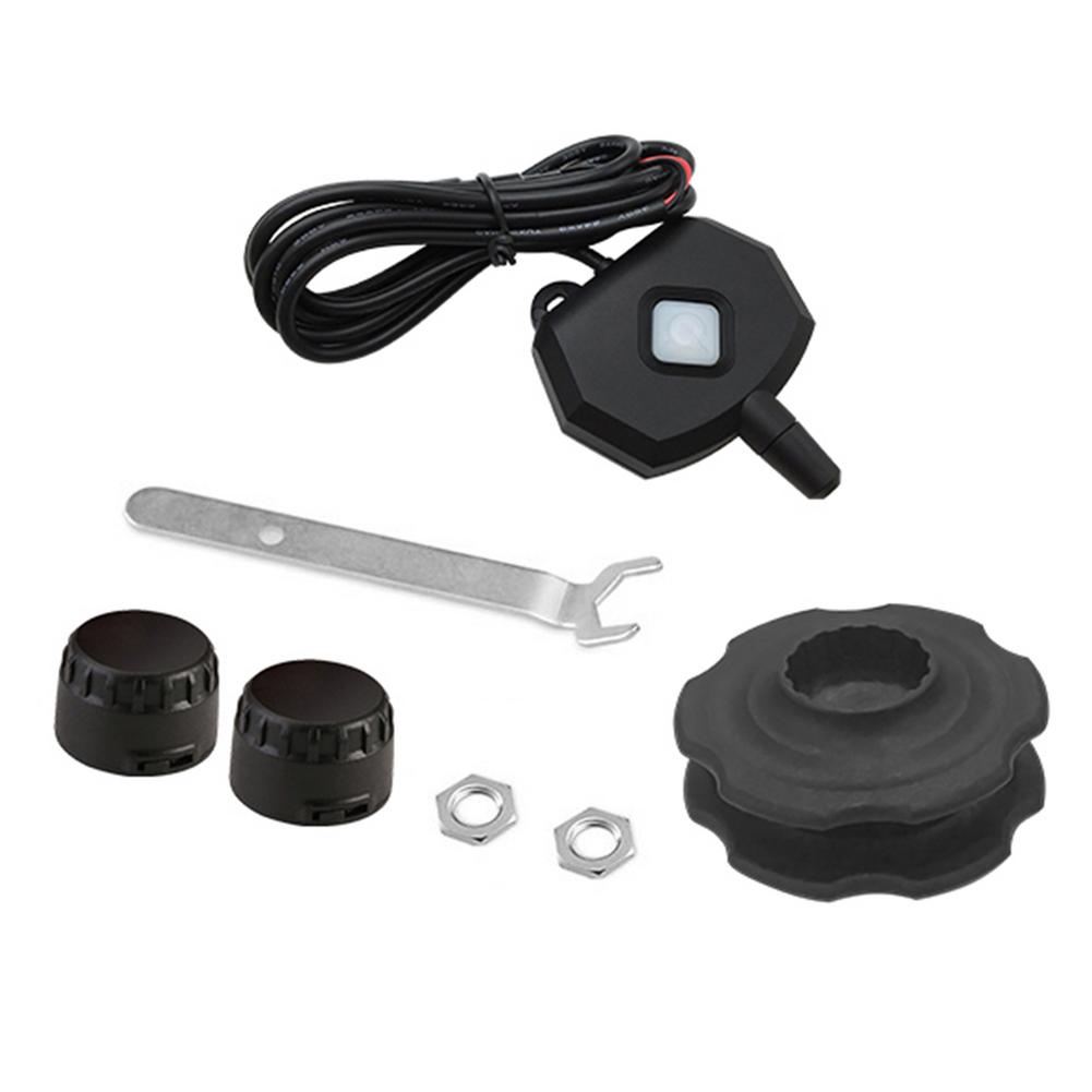 Tire Monitoring System Mobile APP Bluetooth Tire Pressure TPMS For Motorcycles Locomotives 2-wheel Small Monitor For Pressure: External