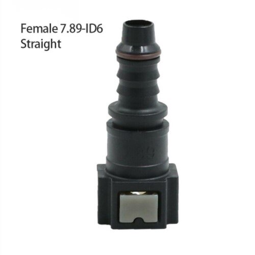 Quick Release Nylon Fuel Line Rubber Hose Coupler 7.89/9.89/11.8 Car Fuel Line Hose Coupler Connect Connector Car Accessories: 7.89-ID6 Straight