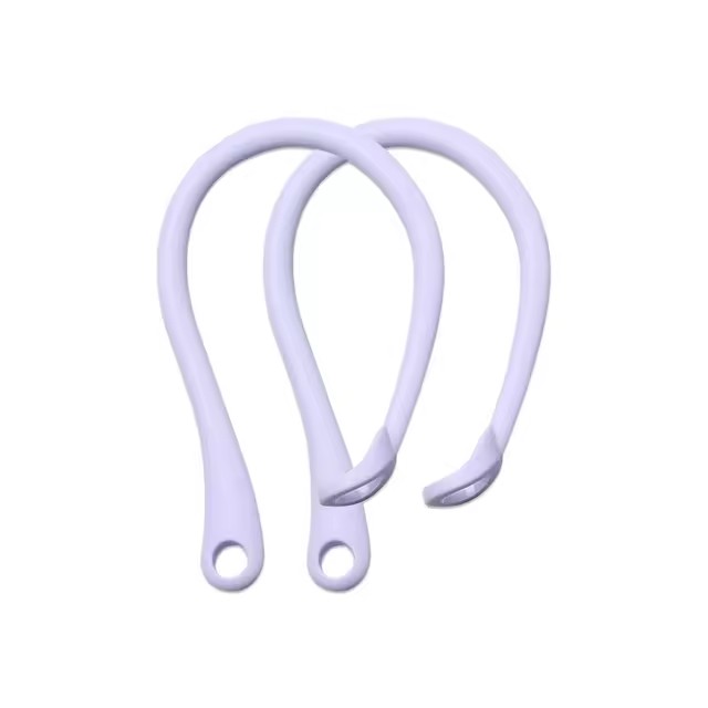 R auricular Bluetooth con gancho de silicona para Airpods 1/2 Pro, Clip de bucle para auriculares, gancho para la oreja, accesorios de repuesto para auriculares: Violeta
