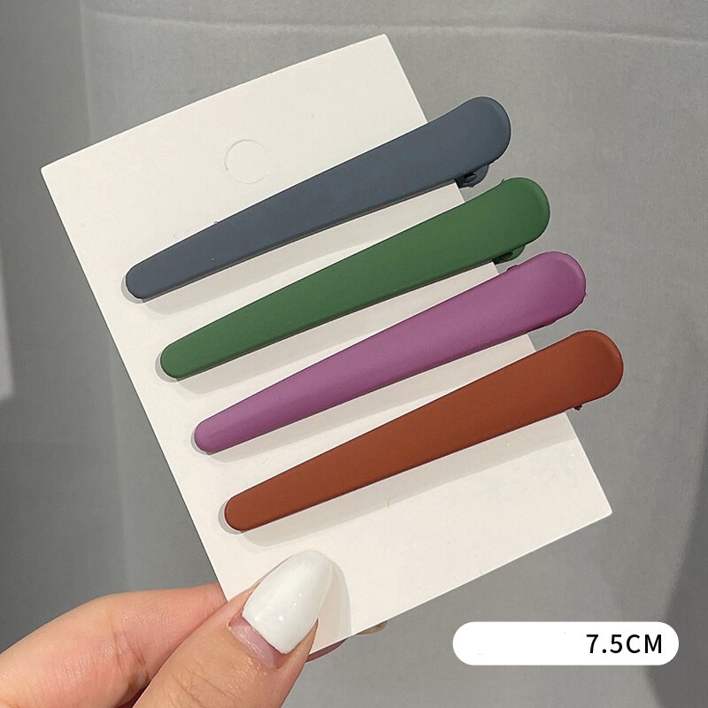 4 st/set skönhetssalong hårnål styling frisör sminkverktyg anka & #39 ;s näbbklämma hårklämmor för kvinnor tjej huvudbonader: 04
