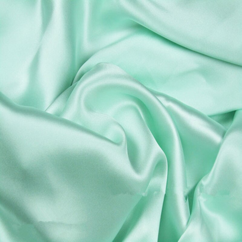 Tissu 100% soie teinté de mûrier, largeur 114cm, 16.5 maman, pour robe de mariage, literie de vêtements DIY,: light green