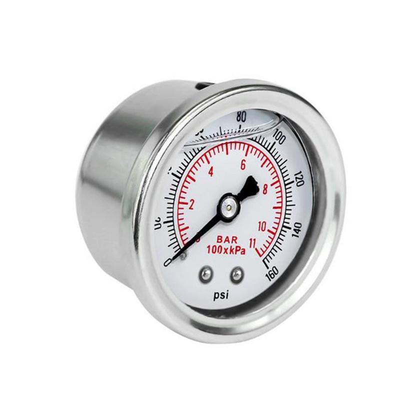 Automobile fuel regulating valve pressure gauge oil booster fuel / pressure 0-160psi gauge pressure gauge oil fuel pressure J1B0