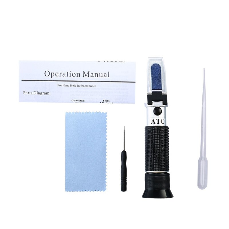 0-40%  brix 0-25%  alcohol refractometer tester voor alcohol brix bier wijn fruit druif suiker saccharometer