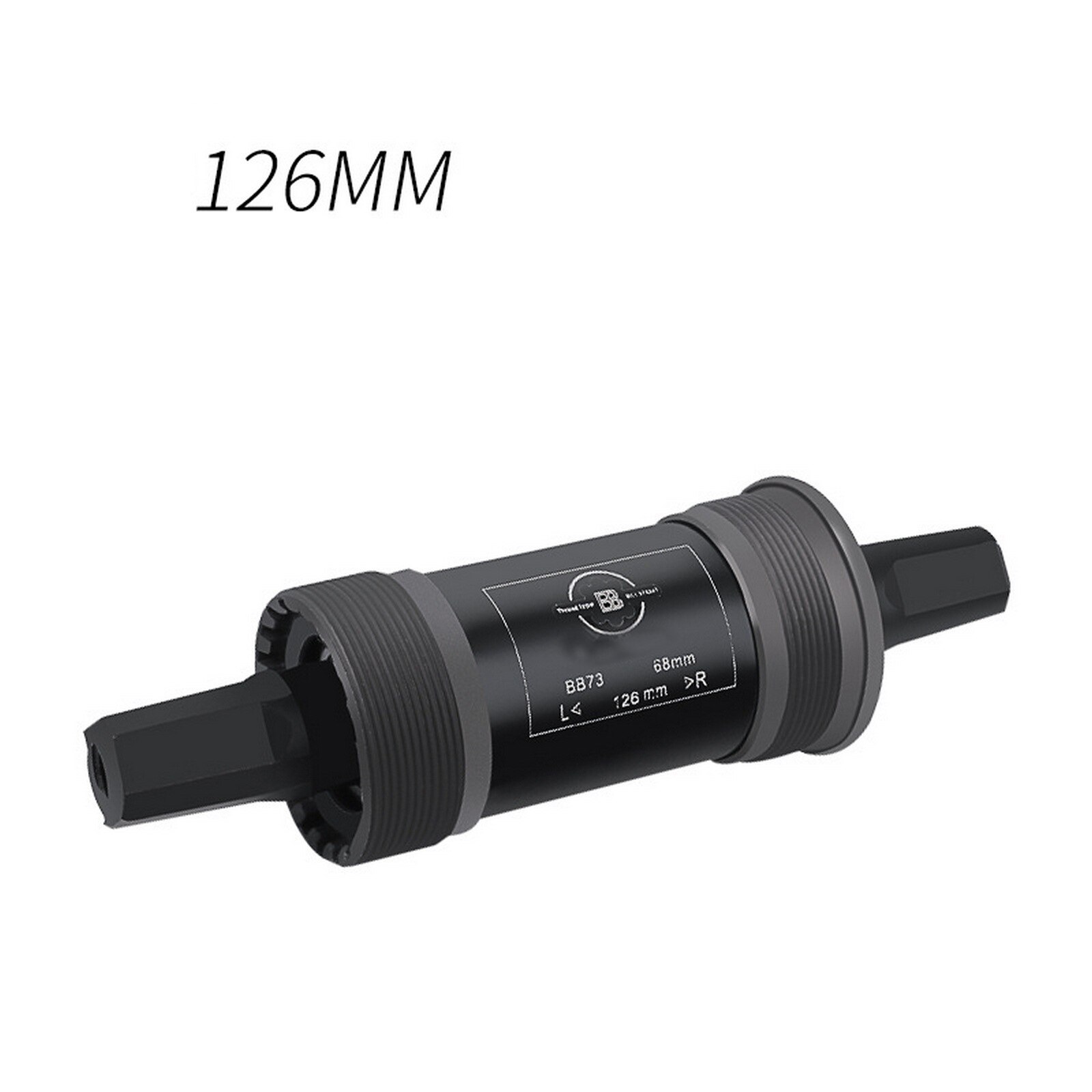 Vierkante Mtb Fiets Trapas 68Mm Fiets Vierkante Taper Schroefdraad Trapas Bb Voor Vierkante Tapered Crankstel: 126mm