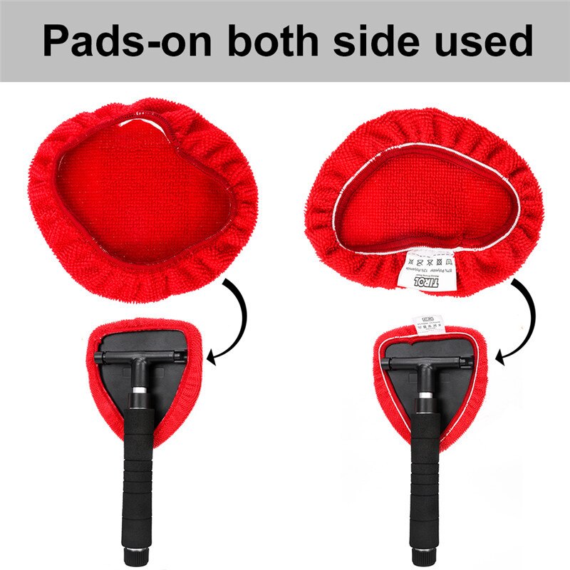1x Telescopic Window Glass Auto Cleaner car windshield cleaning brush microfiber window scraping mist eliminator Car Accessories