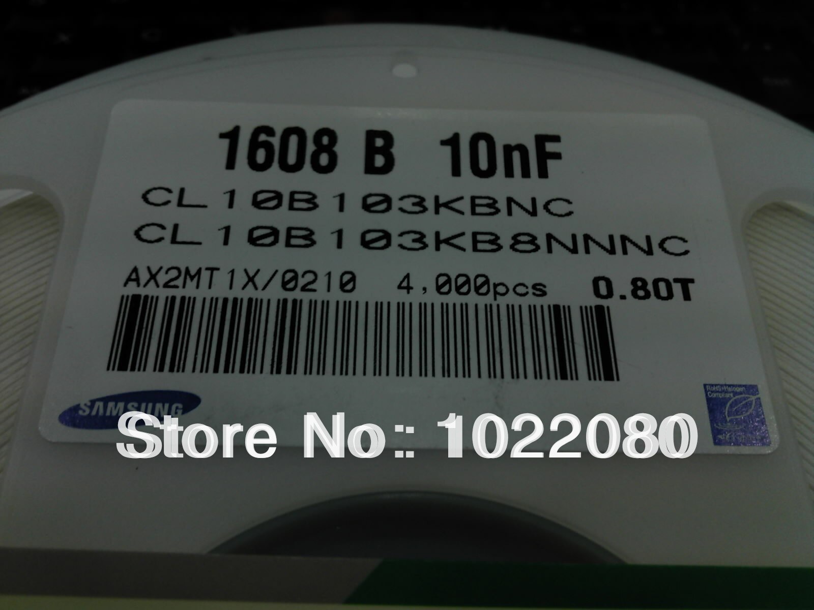 1000 teile/los Neue CL10B103KBNC CL10B103KB8NNNC SAMSUNG Geramic Kondensator 0603 X7R 10nF 50 v 10% 1608