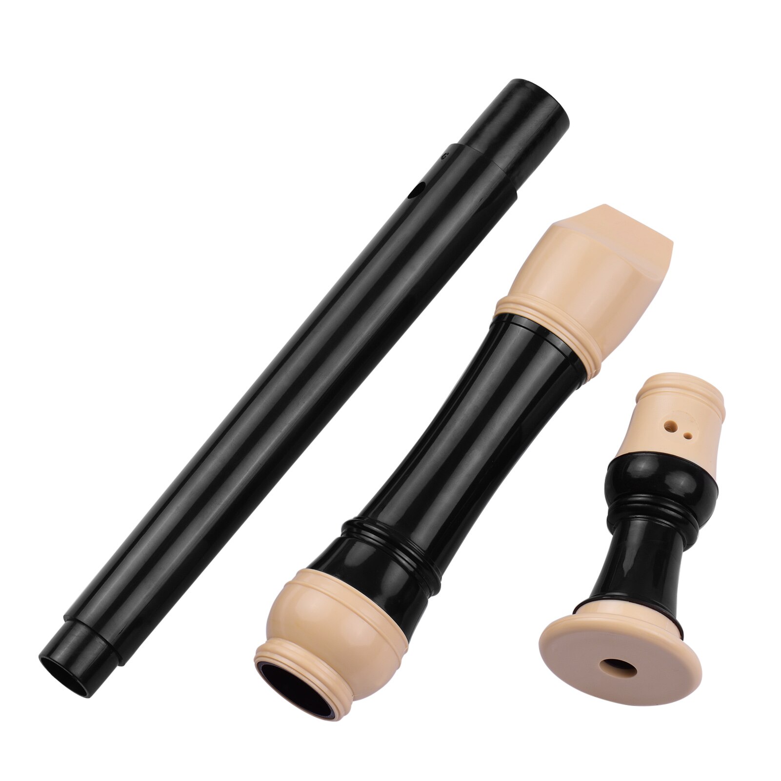 QM8A-23G 8-Loch Alto Descant Recorder Deutsch Stil Wind Instrument mit Reinigung Stange Finger Rest Strap PU Lagerung Tasche