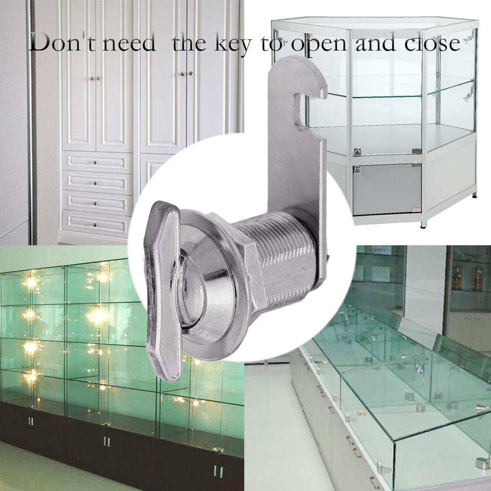 Zinc Alloy Keyless Locks Door Cabinet Mailbox Drawer Cupboard Locker Security Furniture Locks With Plastic Keys Hardware