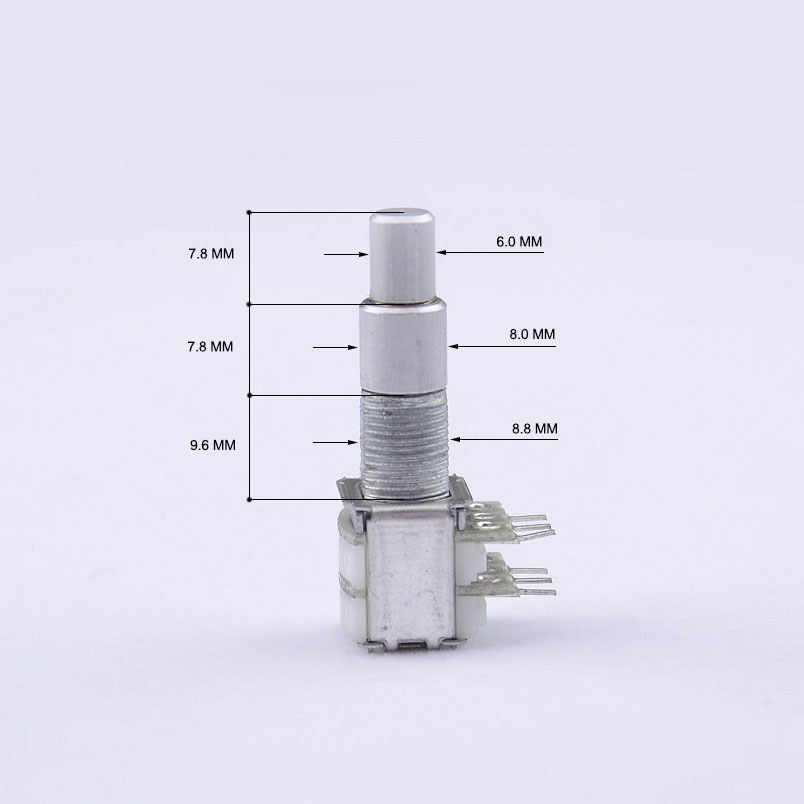【Made in Korea】1 Piece Alpha Stacked Dual Concentric Potentiometer(POT) No Center Detent ( #1121 )