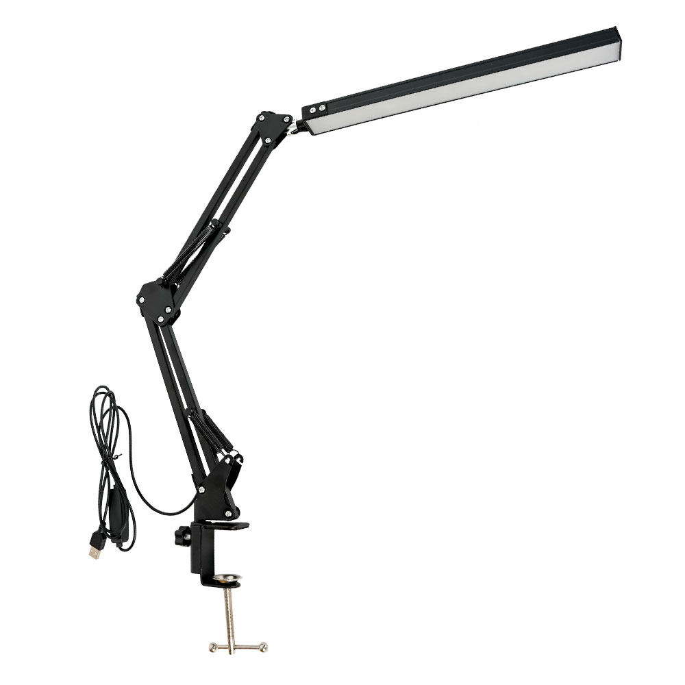 Opvouwbare led-tafellamp met 10 helderheidsniveaus en , 3 lichtstanden voor de woonkamer, studeerkamer, kantoor of computerbureau.