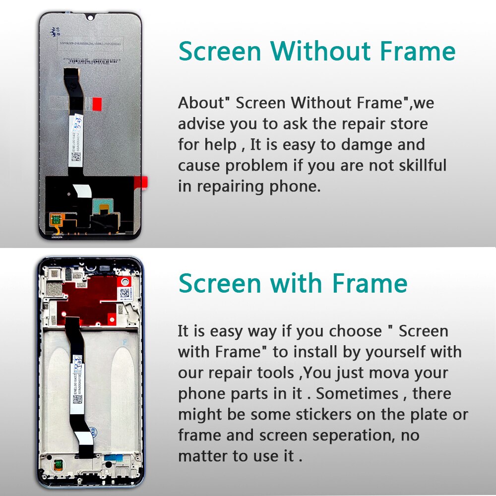 Originele Lcd Scherm Voor Xiaomi Redmi Note 8T 6.3 Inch Digitizer Vergadering Touch Frame Voor Redmi Note 8T global M1908C3XG Display