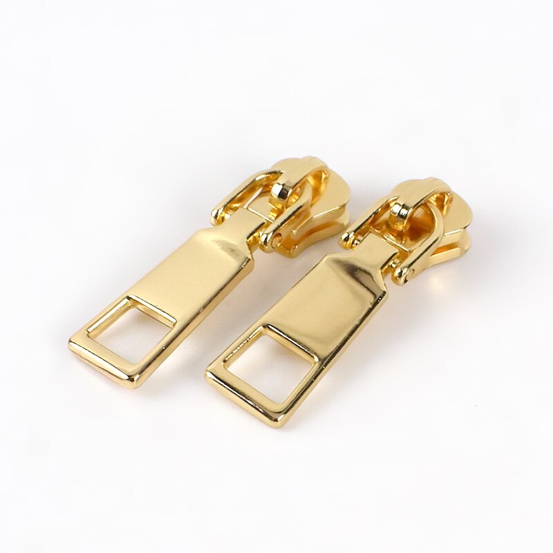 20pz Cursori E Ganci per Chiusure Lampo per 5 # resina Cerniera Imbottiture Tasca Della Giacca Testa Della Chiusura Lampo del Sacchetto cerniera lampo kit di Riparazione Fai Da Te Accessori per il CUCITO: lightgold