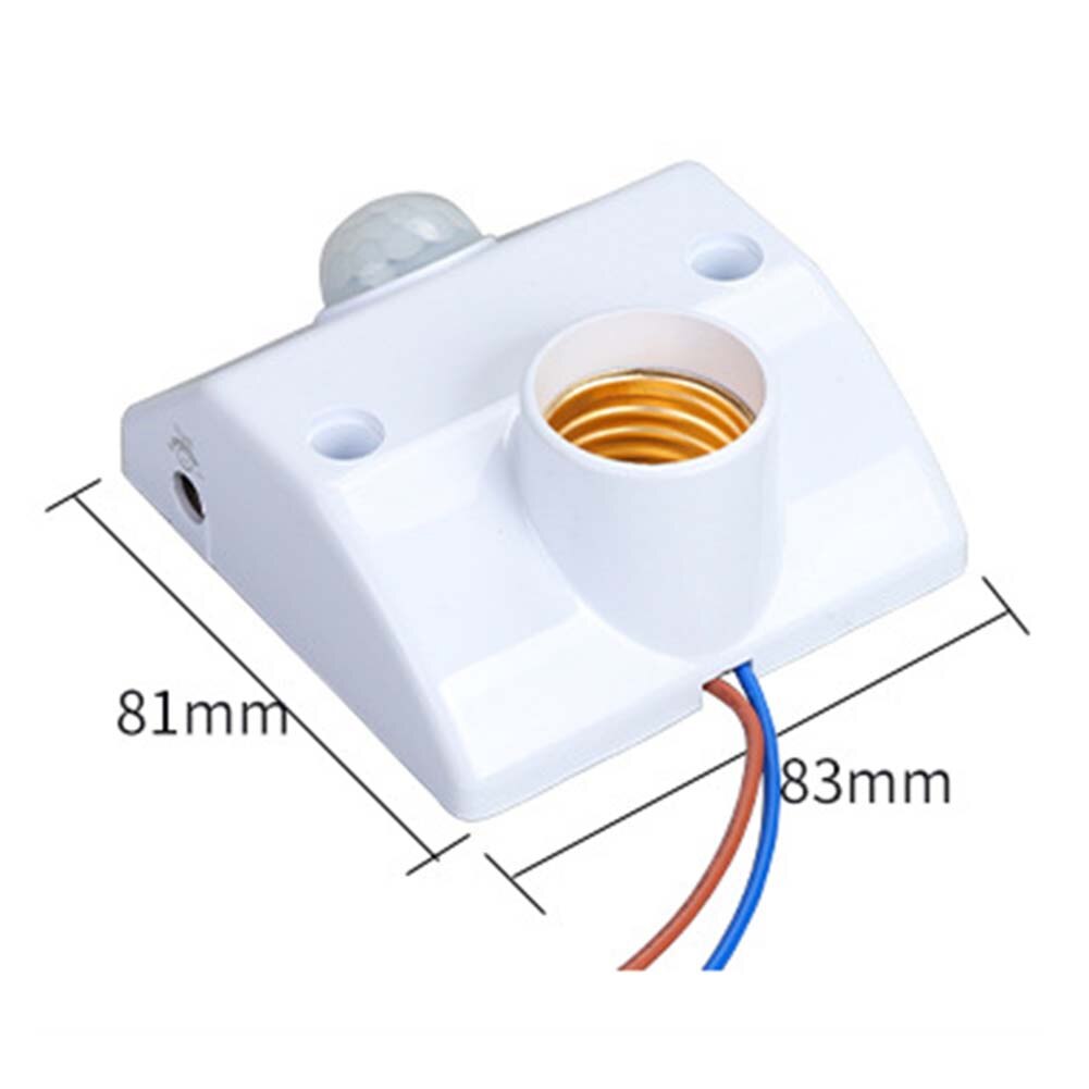 E27 Lamp Holder Infrared Motion PIR Sensor Automatic LED Light Lamp Holder Switch SNO88