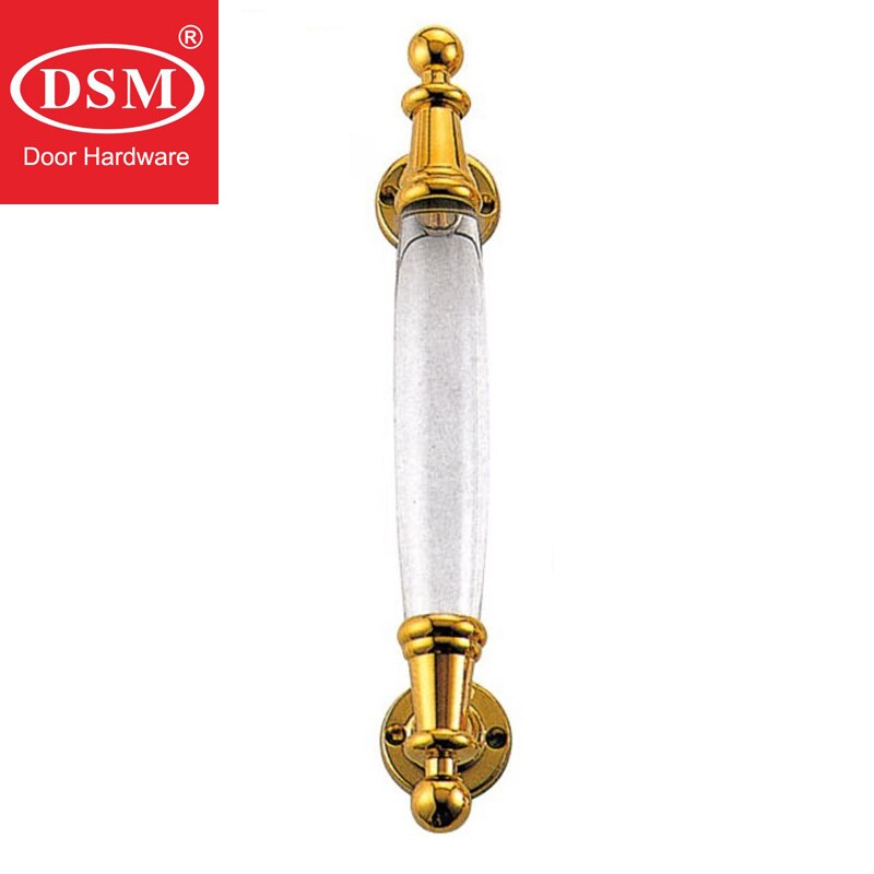 Clear Acrylic Plexiglass Pull Handle Entrance Door Handle For Entry/Front Wooden Doors PA-376A-L300mm