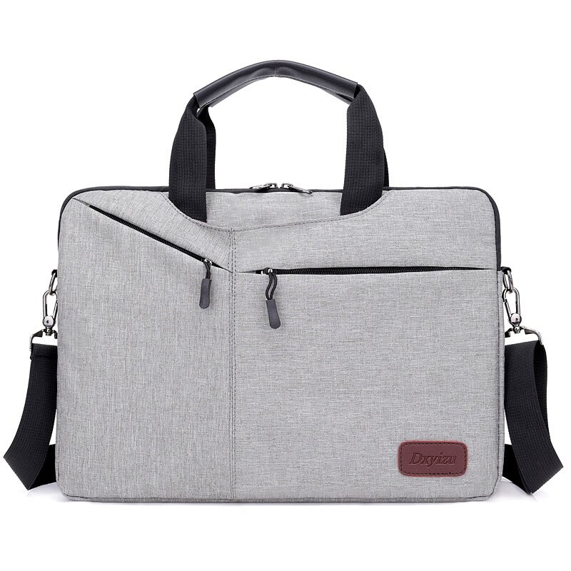 business bag for man satchel men messenger bag laptop briefcase women borsa computer borselli uomo bolso para portatil mujer: Gray