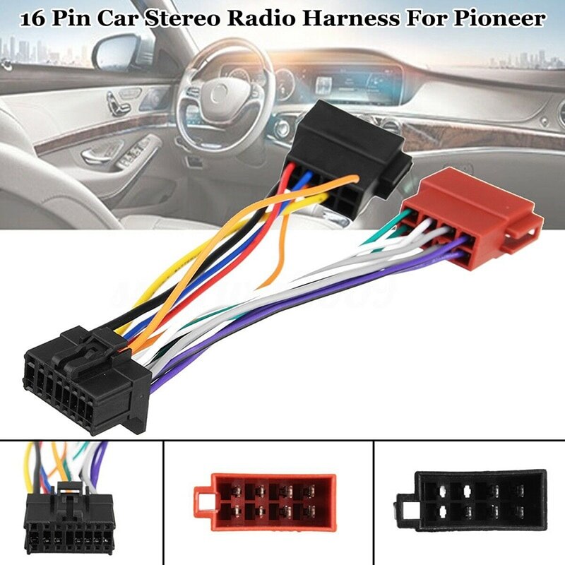 Universal AU Car Stereo Wiring Harness Adapter – For Sony & JVC Head Units – Wire Plug Connector