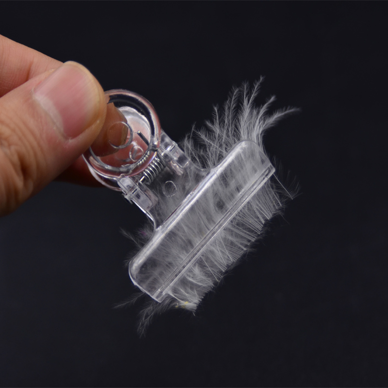 CONTEMPLATOR 4 stks Clear CDC Magic Gereedschap Maken Hackles 4 maten Fiber Feather Clips Nasynchronisatie Clip Onmisbaar Vliegbindset Gereedschap