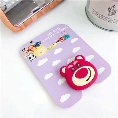 Support de téléphone portable universel pour chaton, support télescopique pour téléphone portable avec airbag de dessin animé, support de téléphone portable pour iphone  x 7: 16