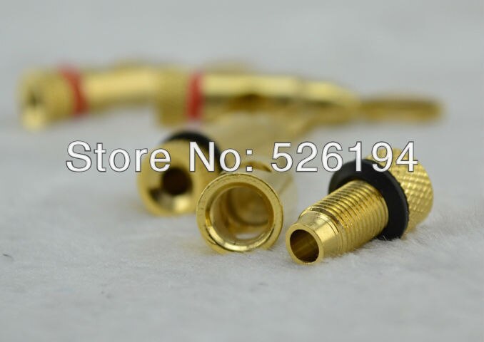 8 pcs di Alta Performance Placcato Oro Banana A Banana del Connettore Adattatore Hi End Tappi Per Le Orecchie