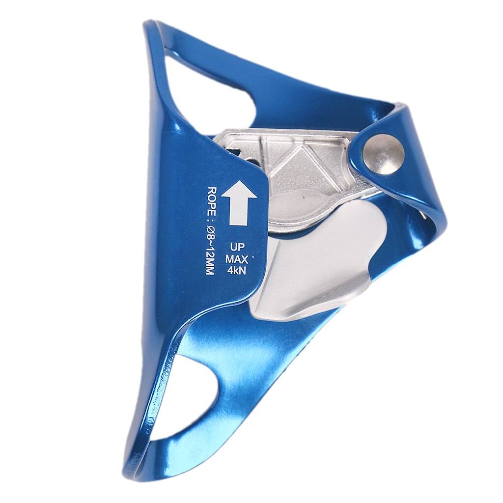 4KN Outdoor Chest Ascender Mountaineering Caving Climbing Ascender for 8mm-12mm Rope Climbing Rappelling Rescue Gear Blue