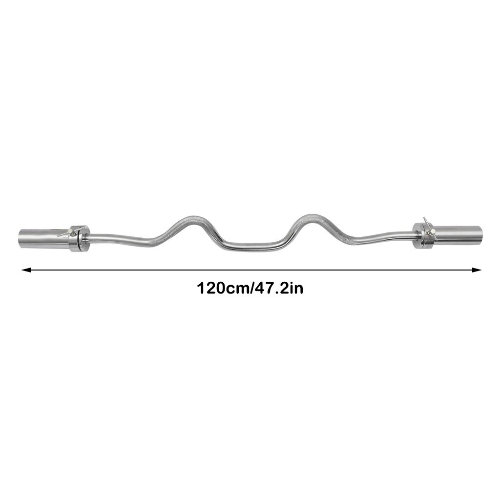 1.2m gymnastique maison Fitness droite courbe barre d'haltères 25/50 Mm solide Standard barre d'haltères haltères de levage de poids barre d'haltères