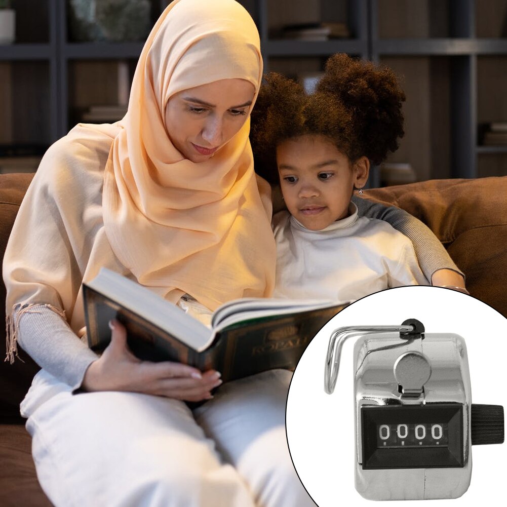 3PCS Mini Counter Hand Held Clicker 4 Digit Plastic Shell Hand Finger Display Mechanical Number Lap Tracker Soccer Golf Clickers